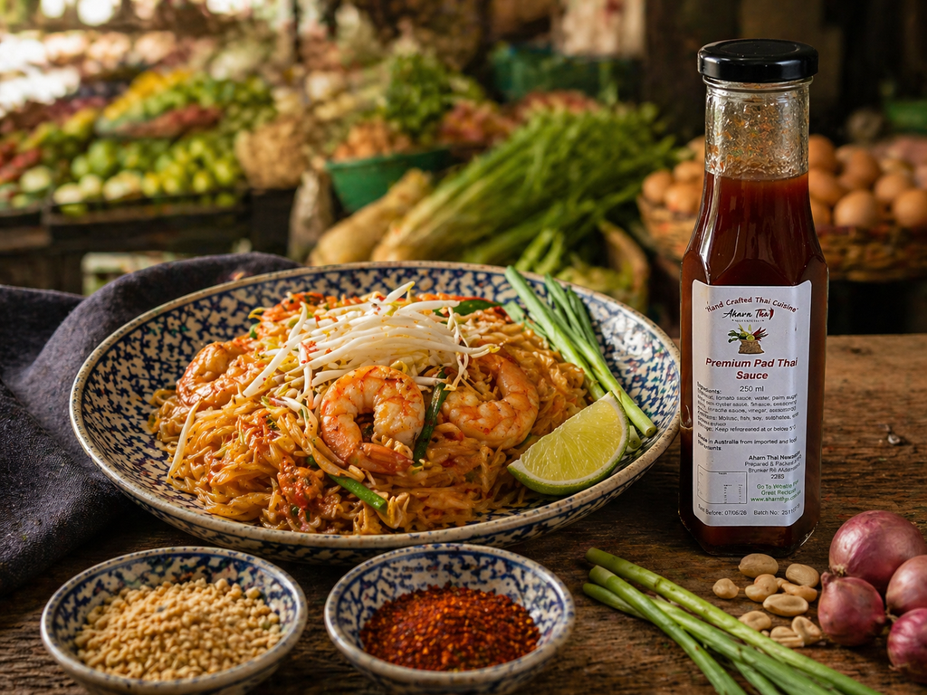 Aharn Thai Premium Pad Thai Sauce – Thai Stir Fry Noodle Sauce