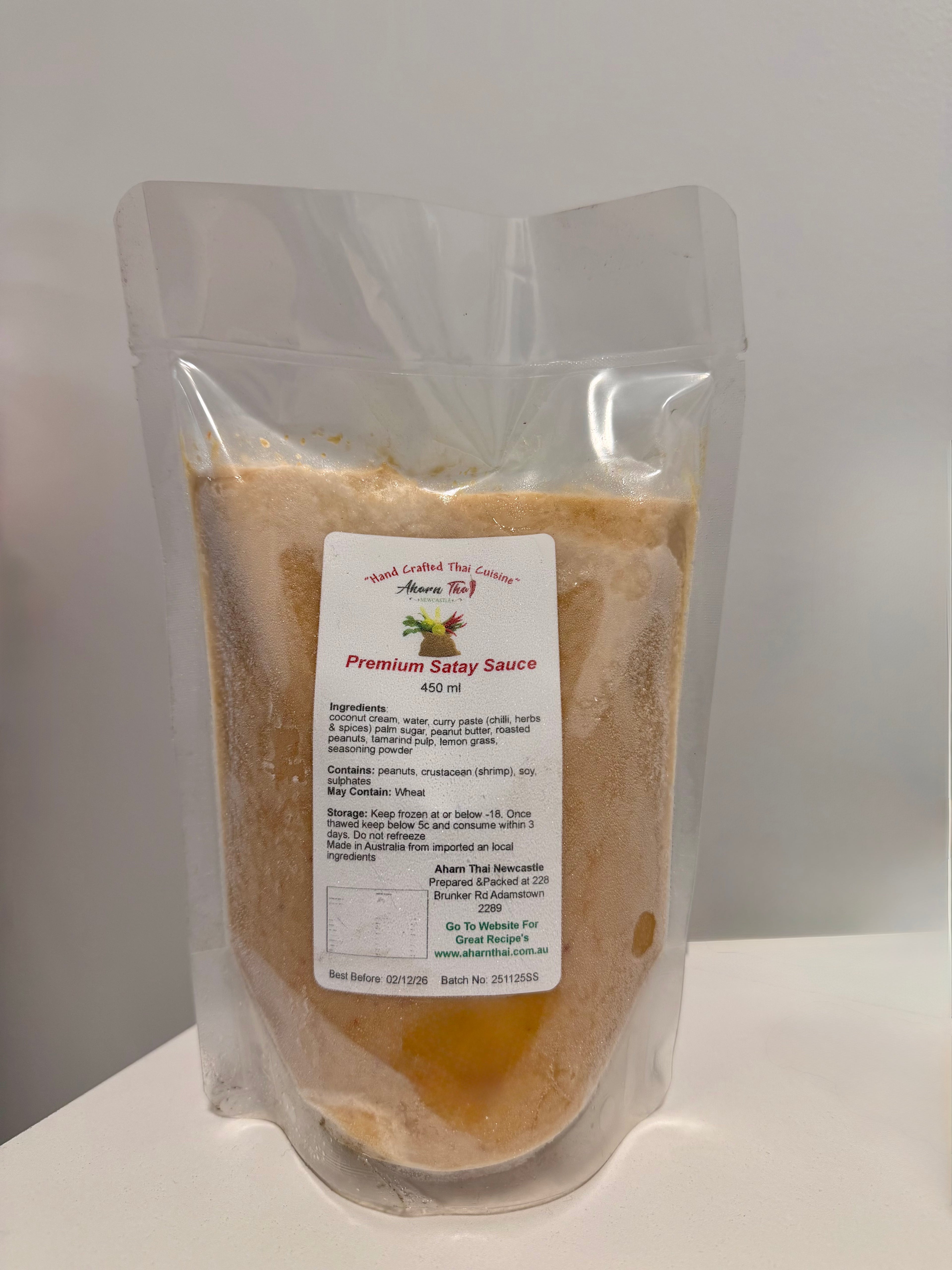 Aharn Thai Premium Satay Sauce – Authentic Thai Peanut Sauce