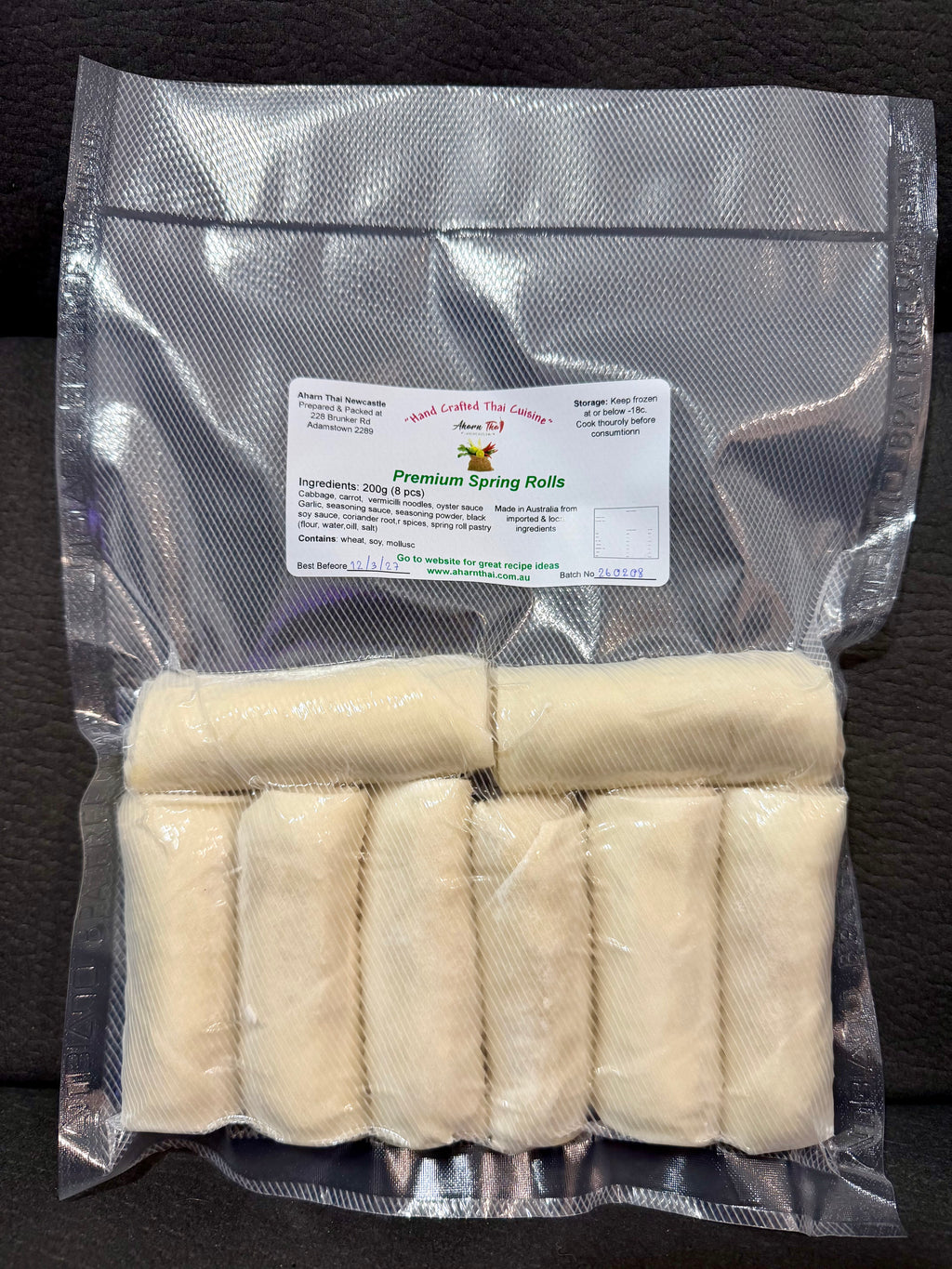 Aharn Thai Premium Spring Rolls – Authentic Thai Entrées