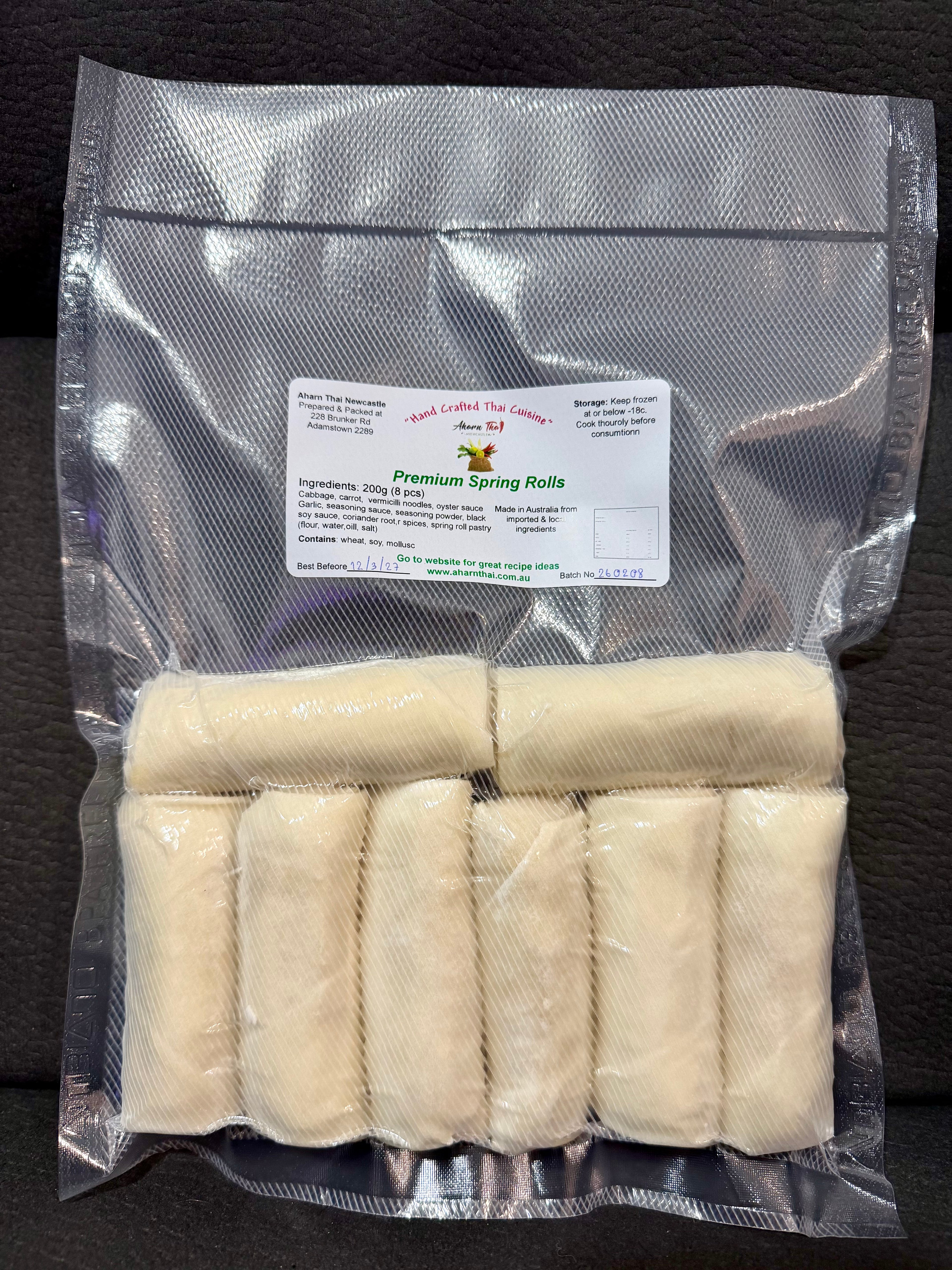 Aharn Thai Premium Spring Rolls – Authentic Thai Entrées